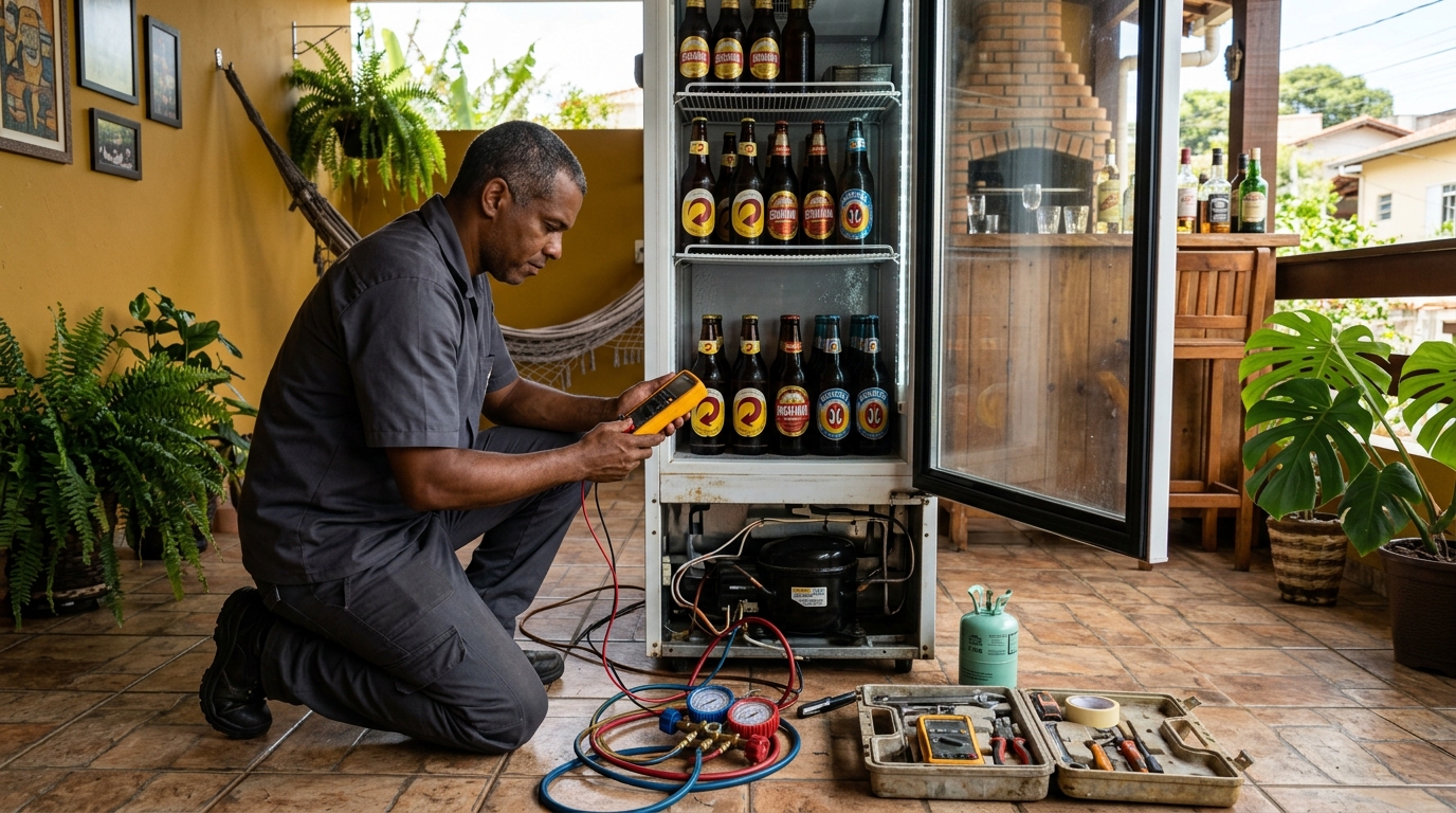 Conserto de placa eletrônica de cervejeira em Guarulhos‑SP